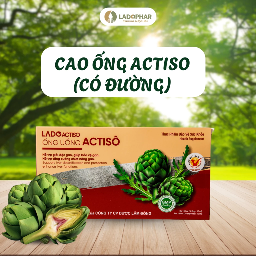 ống uống cao ống actiso