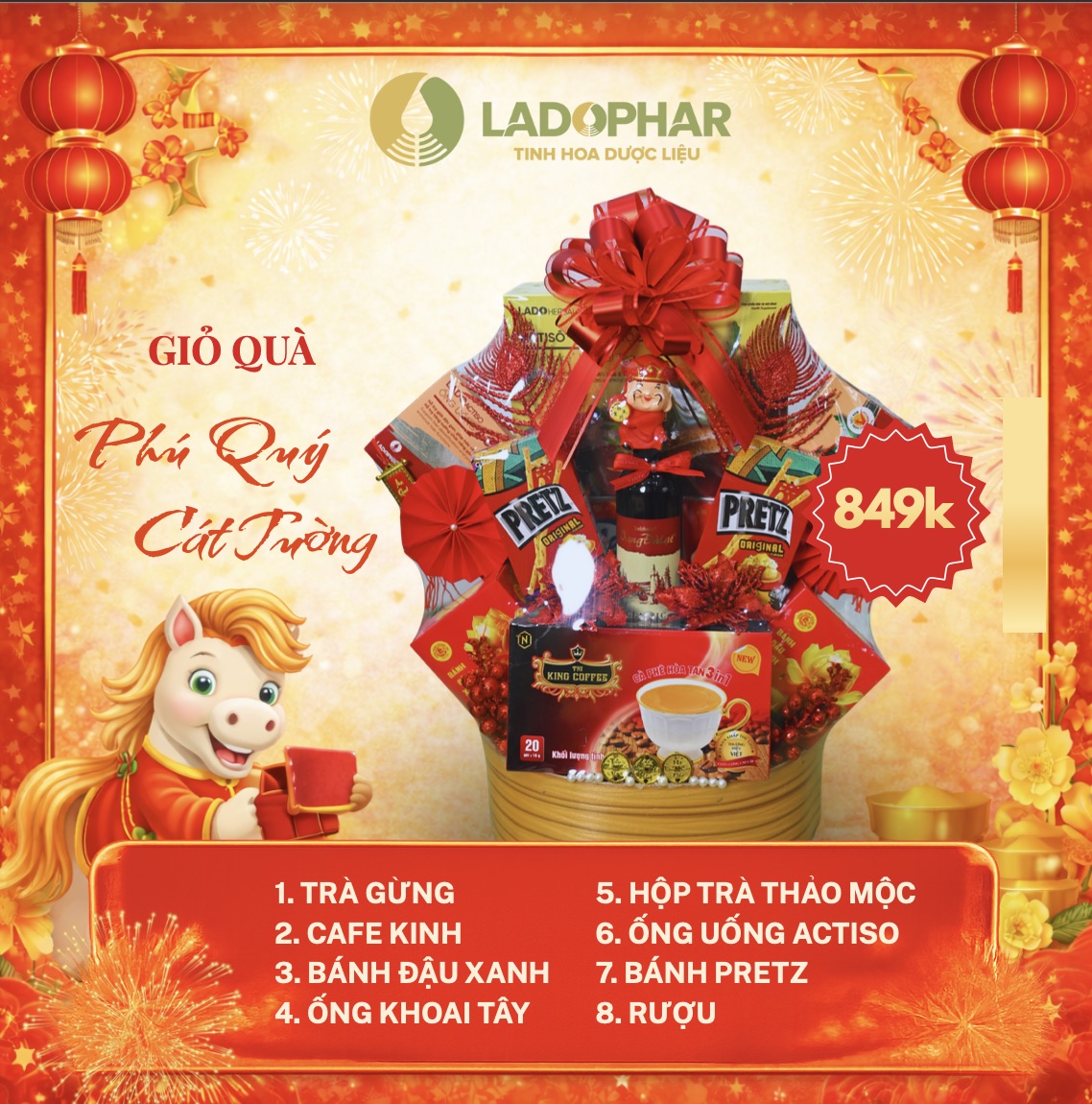 Giỏ quà phú quý cát tường cao cấp
