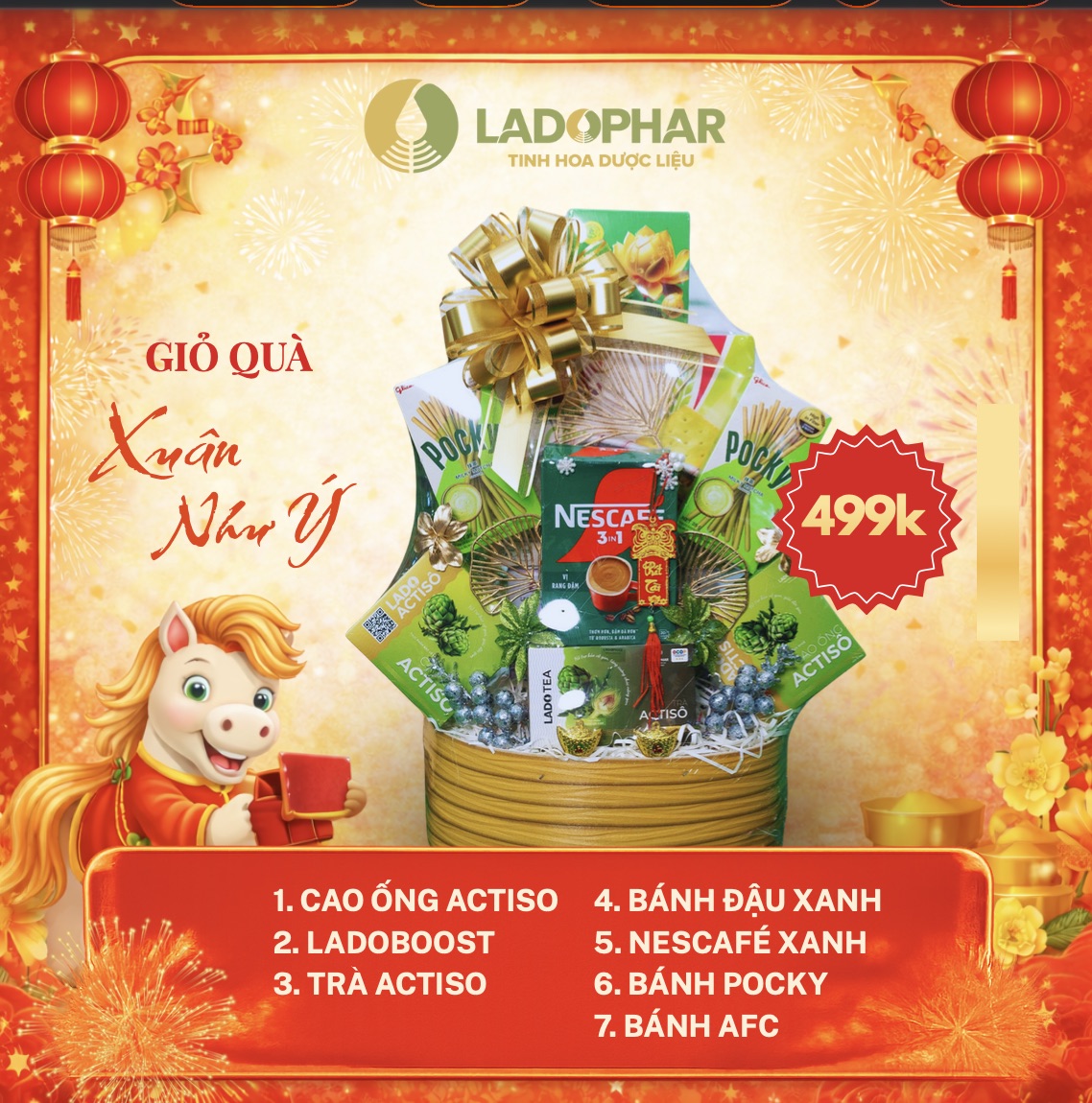 Giỏ quà xuân như ý